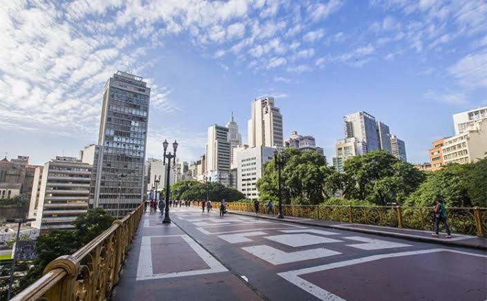 Apartamento Bem Localizado Centro De Sp Daire Sao Paulo Dış mekan fotoğraf